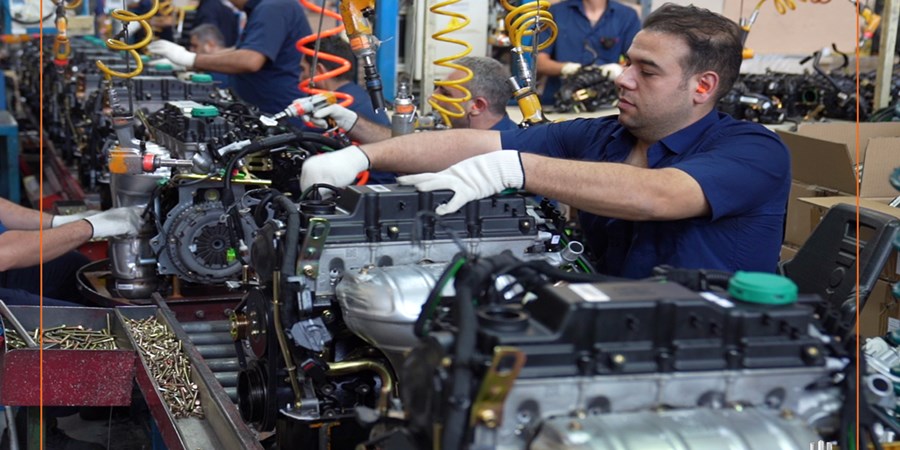 رکورد تولید ۱۱۴۰ دستگاه موتور در مگاموتور شکسته شد