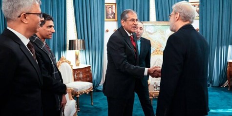 دیدار مقام امنیتی هند با لاریجانی